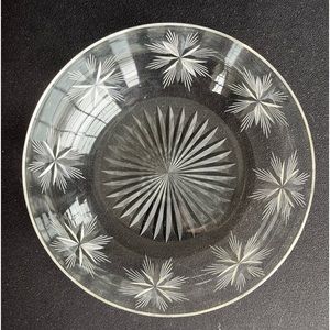 VTG Cut Glass 8” Bowl